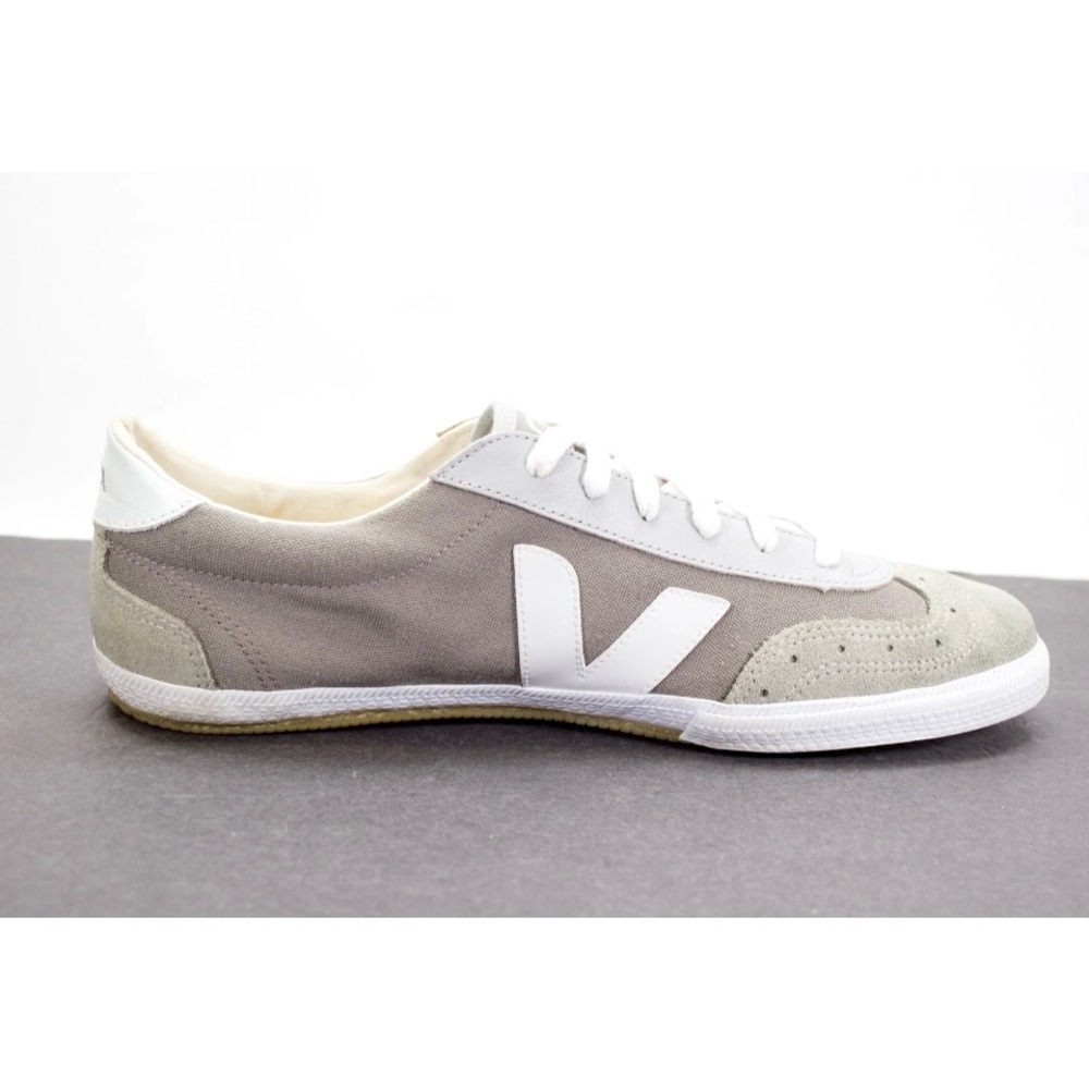 Veja Volley O.T. Bastille Mens Sz US 11 Gray Suede Canvas Lace Up Shoes Sneakers - Picture 5 of 11